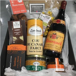 Idée cadeaux avec la confection de parniers et coffrets gourmand à Auvers sur Oise proche de Cergy (95)