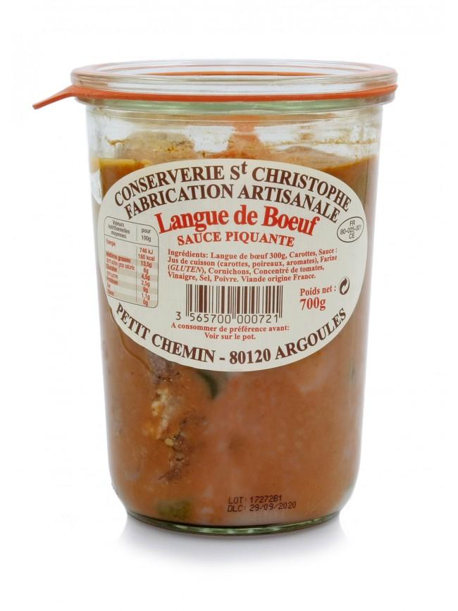 Langue de Bœuf sauce piquante - 700g