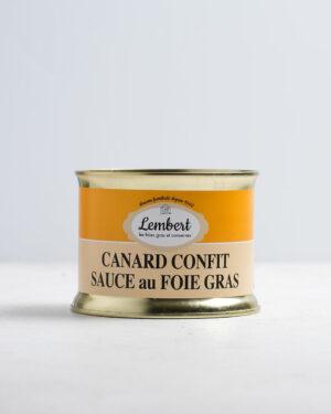 Canard confit sauce foie gras