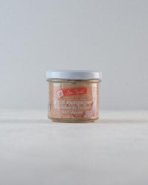 Tarti’ Petit campagne, jambon du Périgord et cabécou.
