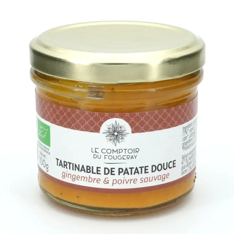 Tartinable BIO de patates douces & gingembre 100g