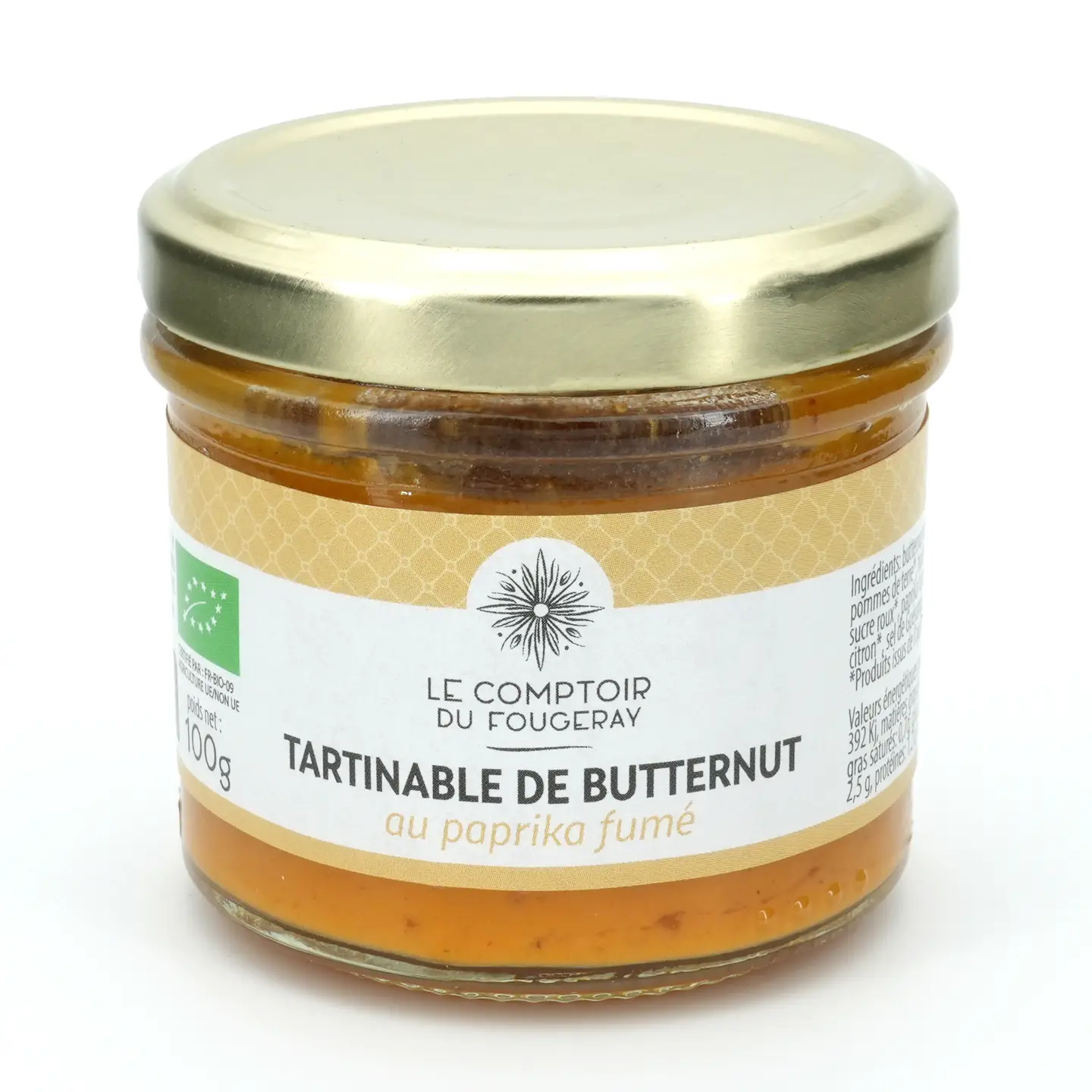 Tartinable BIO de butternut au paprika fumé 100g