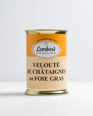 Velouté de châtaignes aux foie gras