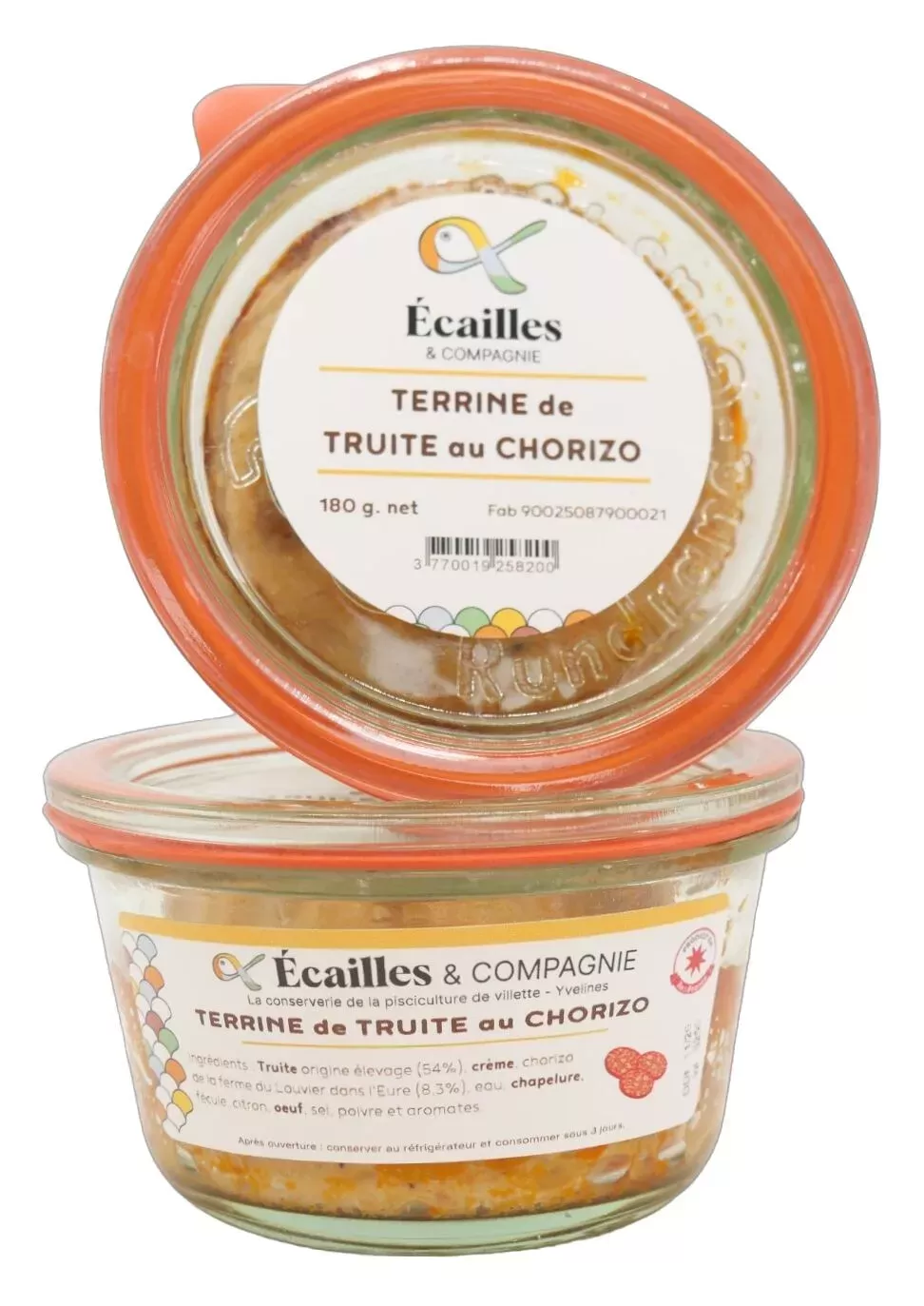 Terrine de truite fumée au chorizo