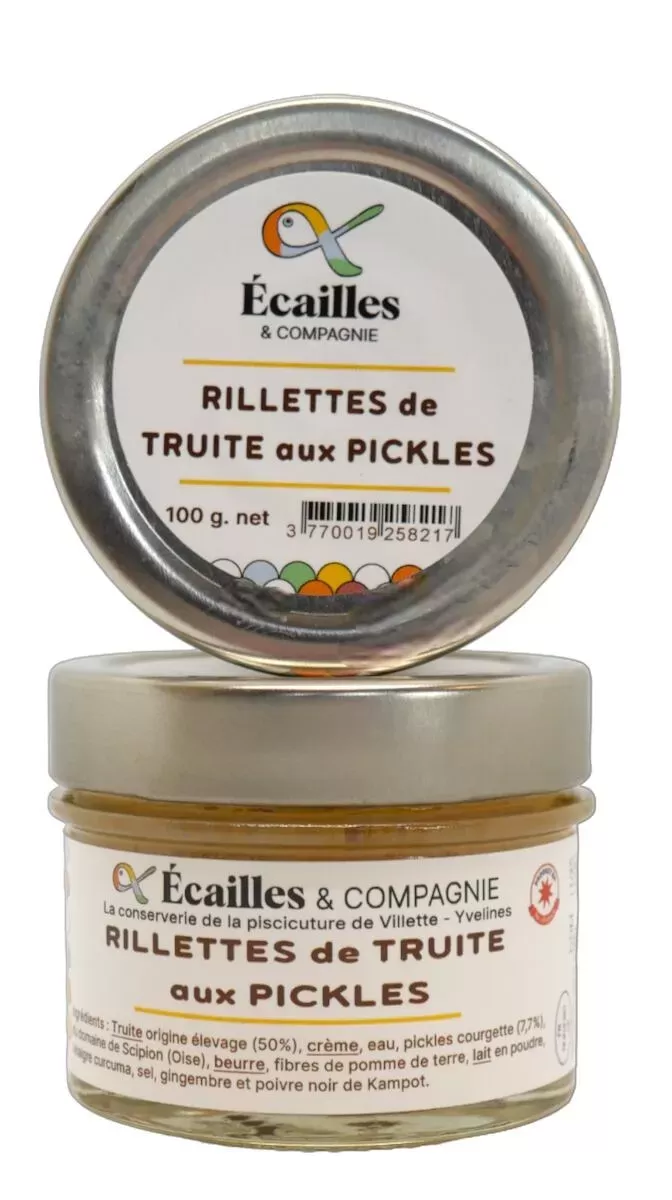 Rillettes de truite au pickles