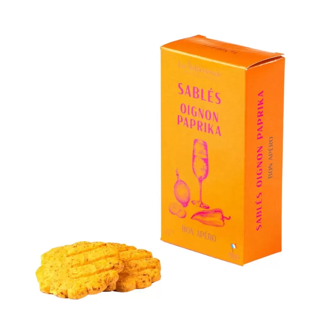 Sablés oignon paprika